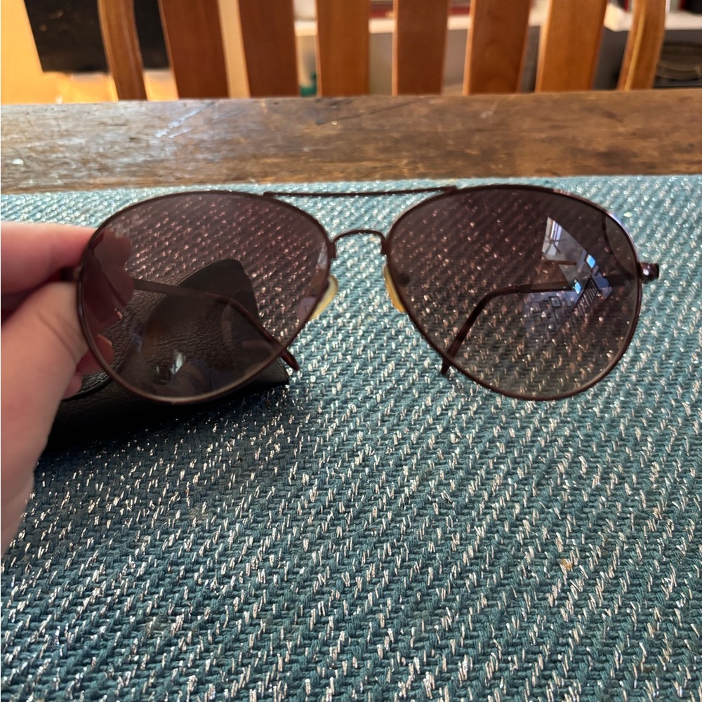 Ray Ban Brown Aviator Sunglasses
